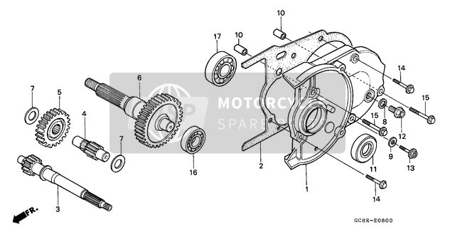 Honda NH80MS 1994 Trasmissione per un 1994 Honda NH80MS